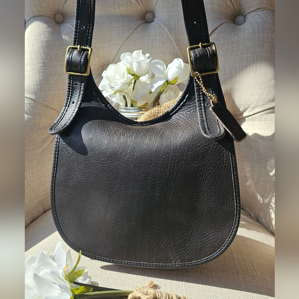 Vintage Coach Bonnie Cashin Pre-Creed / Metal Tag Saddle Bag # 9205 ( Mocha )